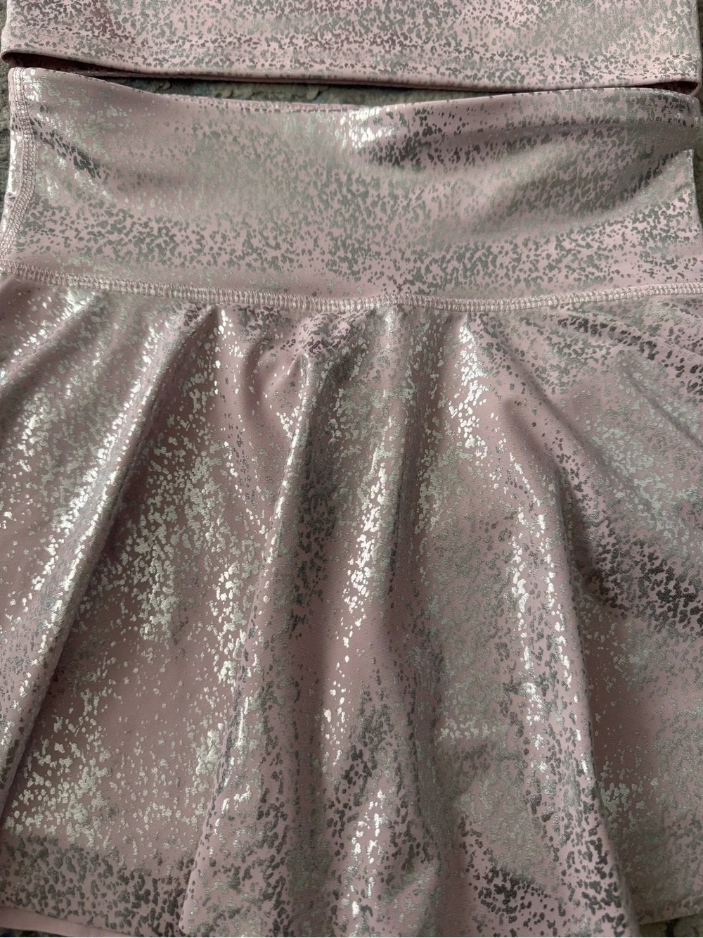 Old Navy Pink Glitter Girls Matching Tank and Skirt Set - Picture 2 of 3